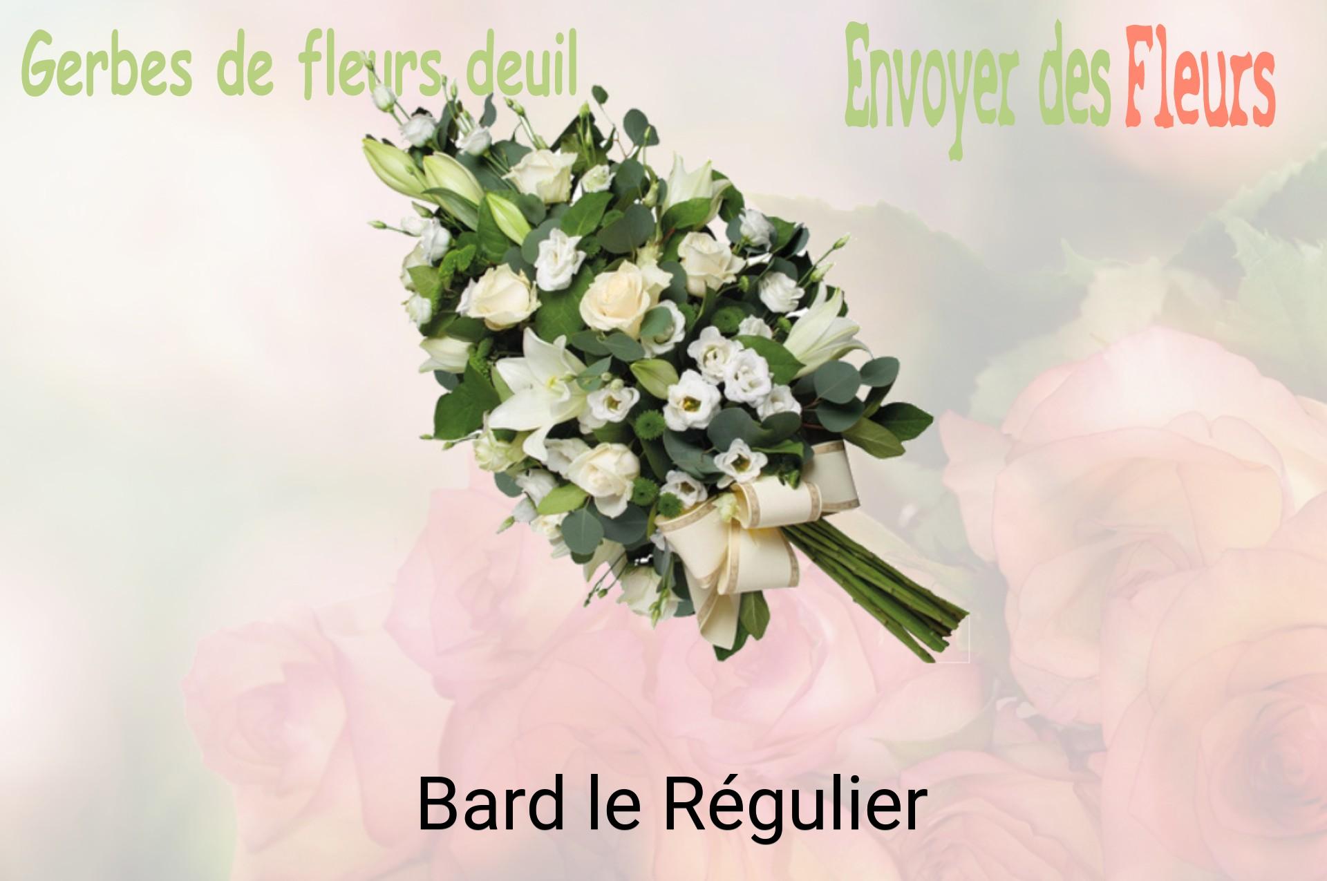 Gerbe de fleurs de deuil livrée à Bard-le-Régulier